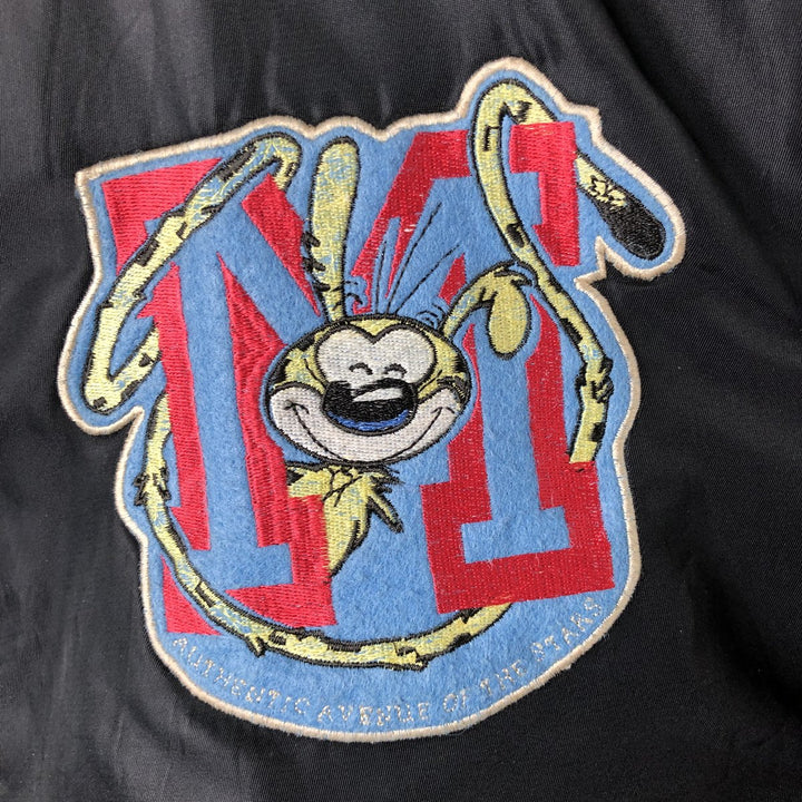 TROPICO Disney MARSUPILAMI Padded Military Flight Jacket, Men's XXL, Vintage Nylon black type Vintage Second Hand