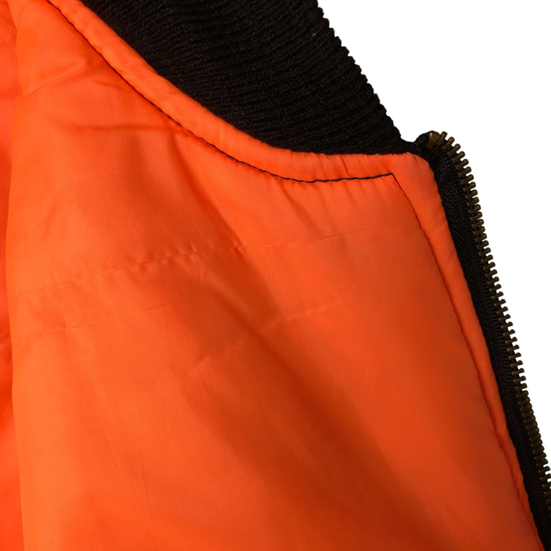 TROPICO Disney MARSUPILAMI Padded Military Flight Jacket, Men's XXL, Vintage Nylon black type Vintage Second Hand