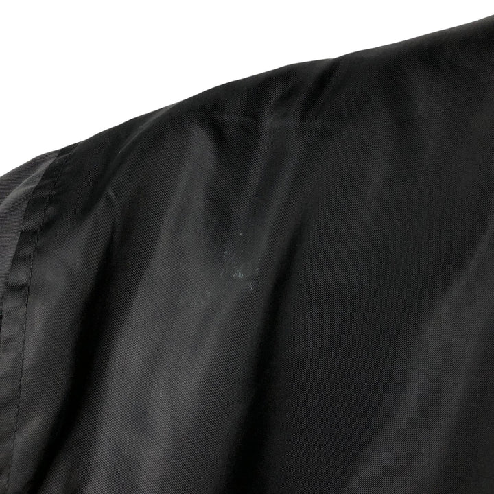 ME-S civilian MA-1 type padded military flight jacket, men's size L Nylon black type Vintage Second Hand