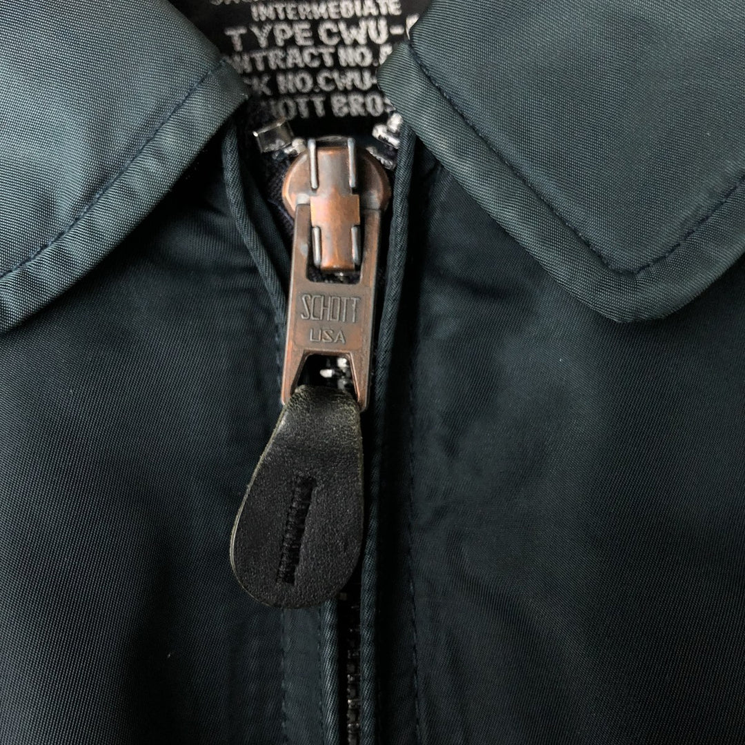 90'S civilian SCHOTT CWU-45 Nylon navy blue type Vintage Second Hand