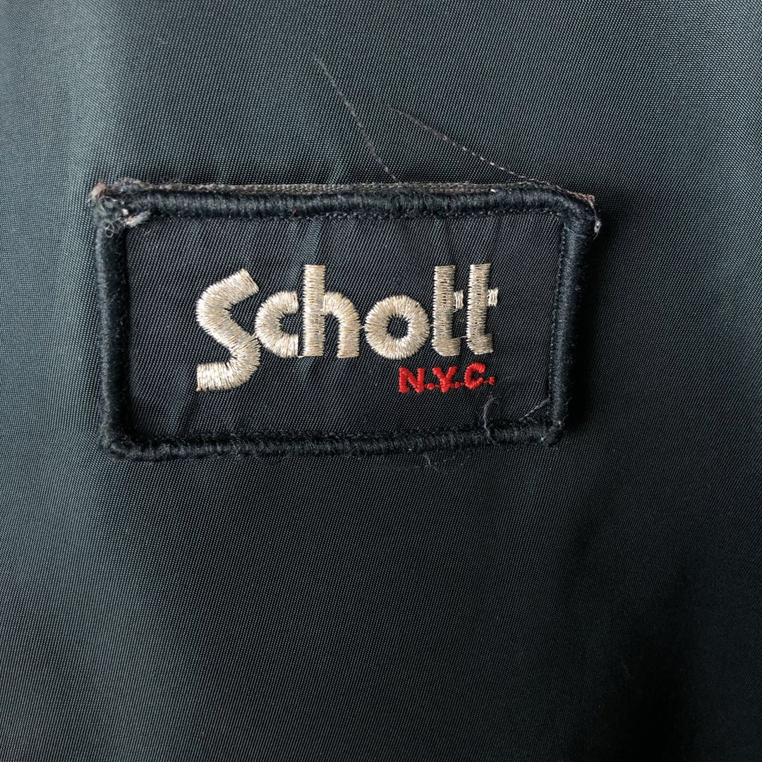 90'S civilian SCHOTT CWU-45 Nylon navy blue type Vintage Second Hand