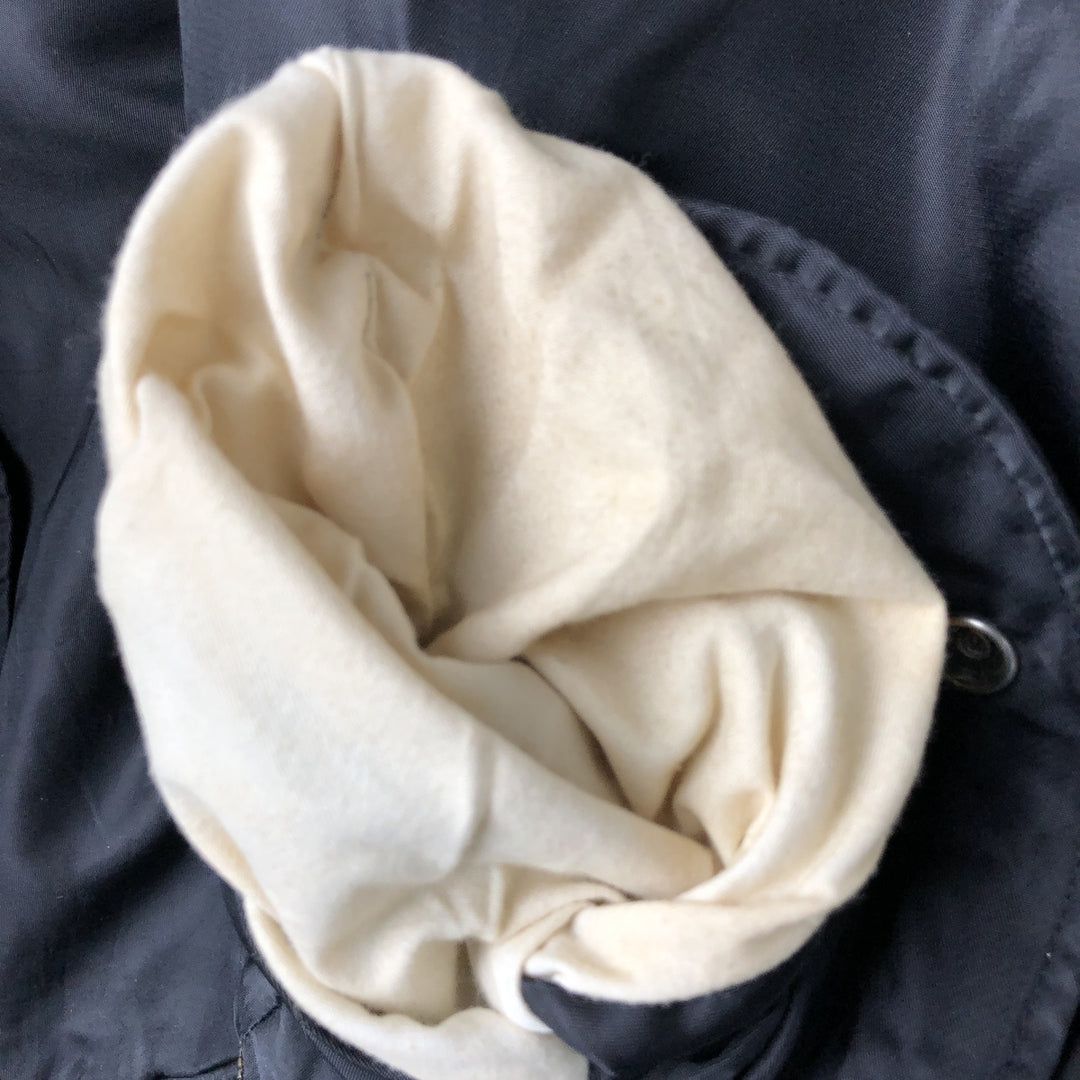 Civilian ST ARMY MA-1 type padded military flight jacket, men's size L Nylon black type Vintage Second Hand