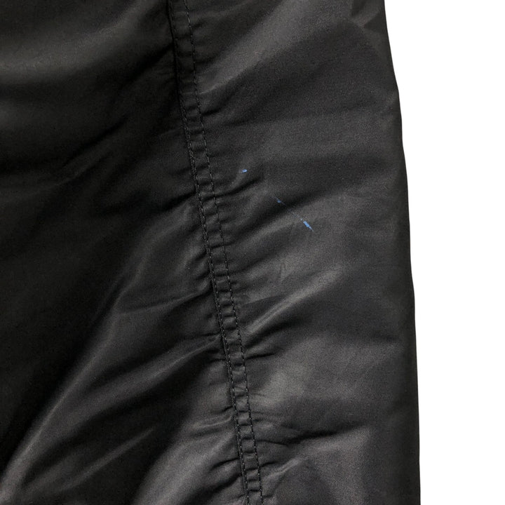 Civilian ST ARMY MA-1 type padded military flight jacket, men's size L Nylon black type Vintage Second Hand