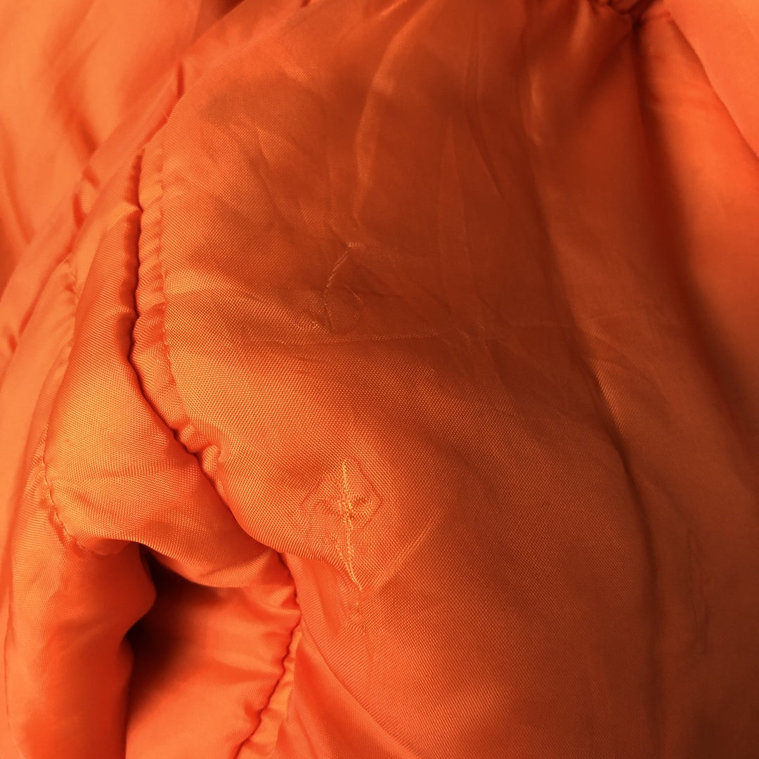 Civilian ST ARMY MA-1 type padded military flight jacket, men's size L Nylon black type Vintage Second Hand