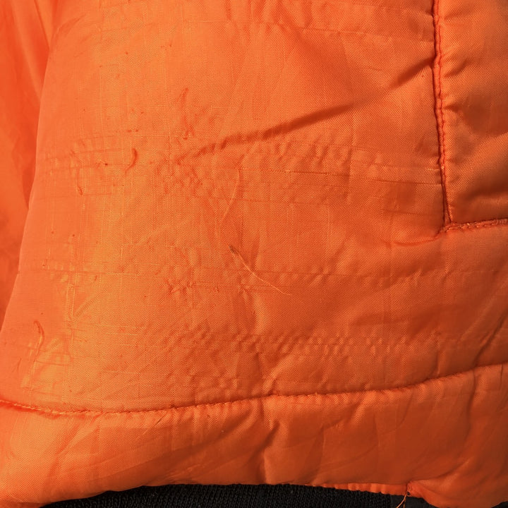 Civilian ST ARMY MA-1 type padded military flight jacket, men's size L Nylon black type Vintage Second Hand