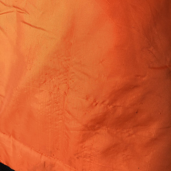 Civilian ST ARMY MA-1 type padded military flight jacket, men's size L Nylon black type Vintage Second Hand