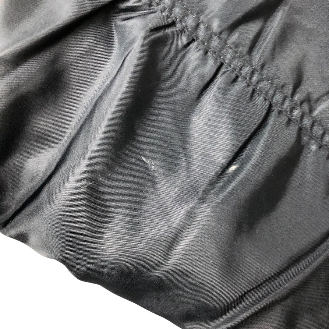 Vintage civilian MA-1 style padded military flight jacket, men's size XL Nylon black type Vintage Second Hand