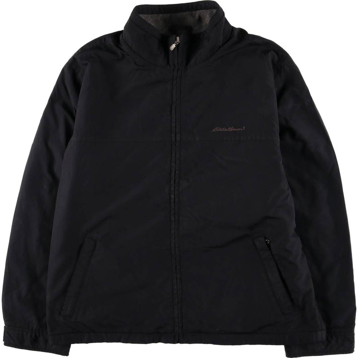 Eddie Bauer Padded Mountain Jacket, Shell Jacket, Puffer Jacket, Men's Size L Nylon black type Vintage Second Hand