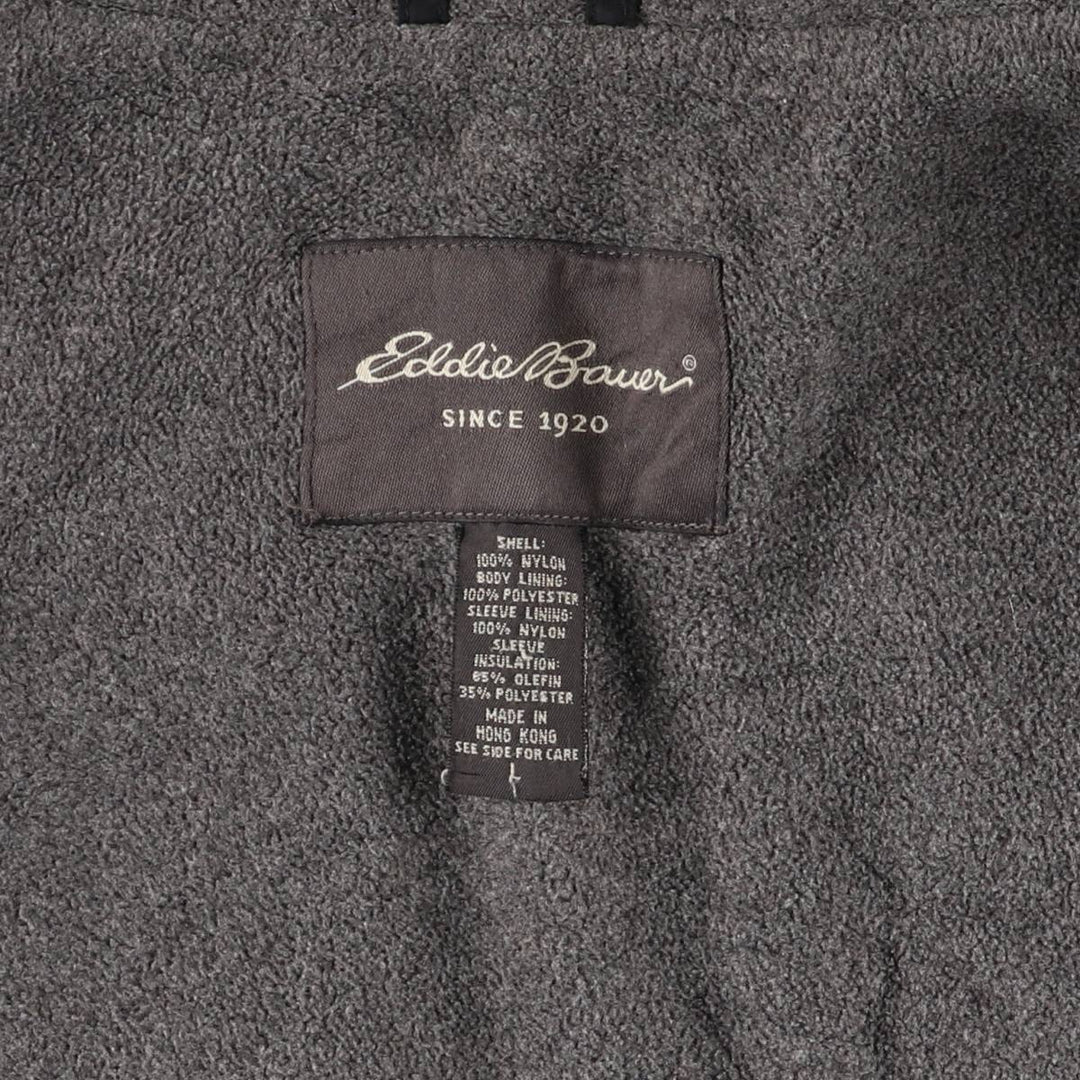 Eddie Bauer Padded Mountain Jacket, Shell Jacket, Puffer Jacket, Men's Size L Nylon black type Vintage Second Hand