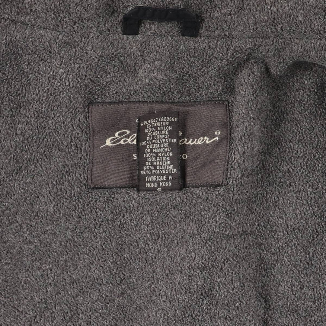 Eddie Bauer Padded Mountain Jacket, Shell Jacket, Puffer Jacket, Men's Size L Nylon black type Vintage Second Hand