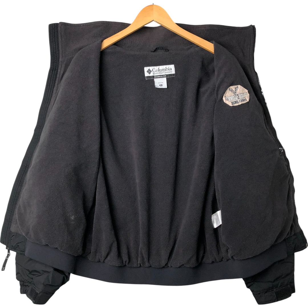 00'S Columbia padded jacket, puffer jacket, men's XL size Nylon black type Vintage Second Hand