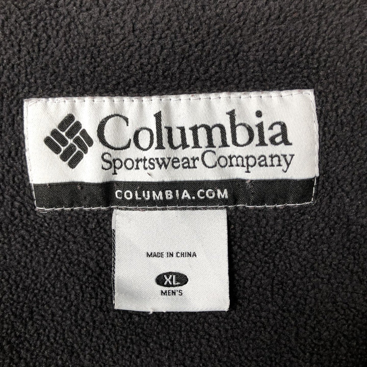 00'S Columbia padded jacket, puffer jacket, men's XL size Nylon black type Vintage Second Hand