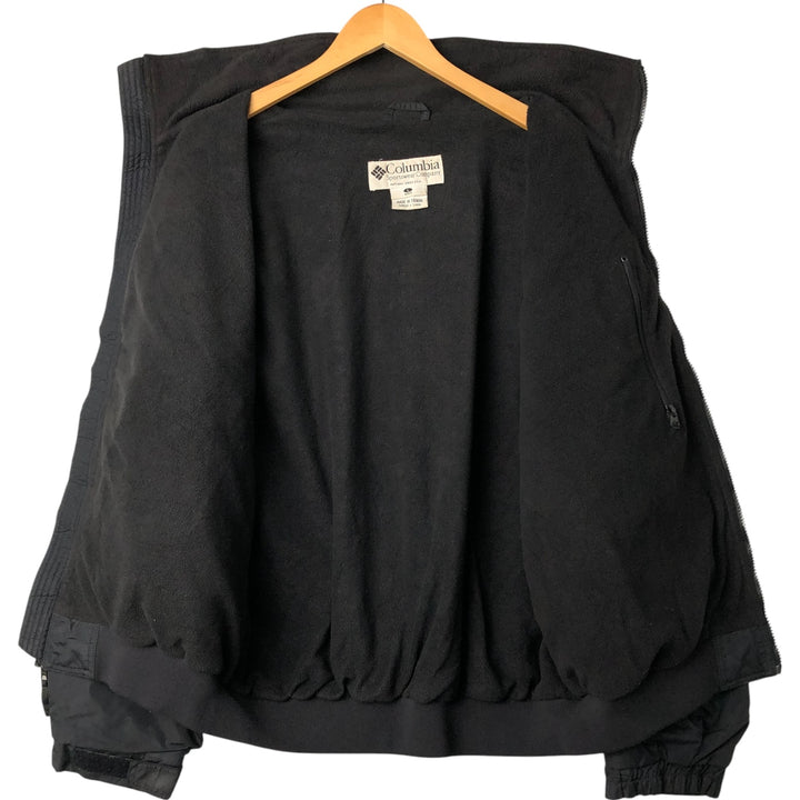 90s-00'S Columbia Men's Padded Puffer Jacket, Size L Nylon black type Vintage Second Hand