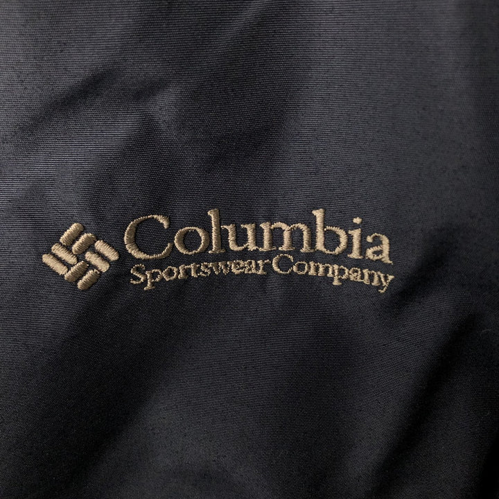 90s-00'S Columbia Men's Padded Puffer Jacket, Size L Nylon black type Vintage Second Hand