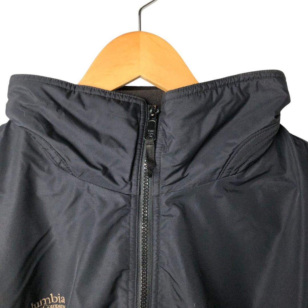 90s-00'S Columbia Men's Padded Puffer Jacket, Size L Nylon black type Vintage Second Hand