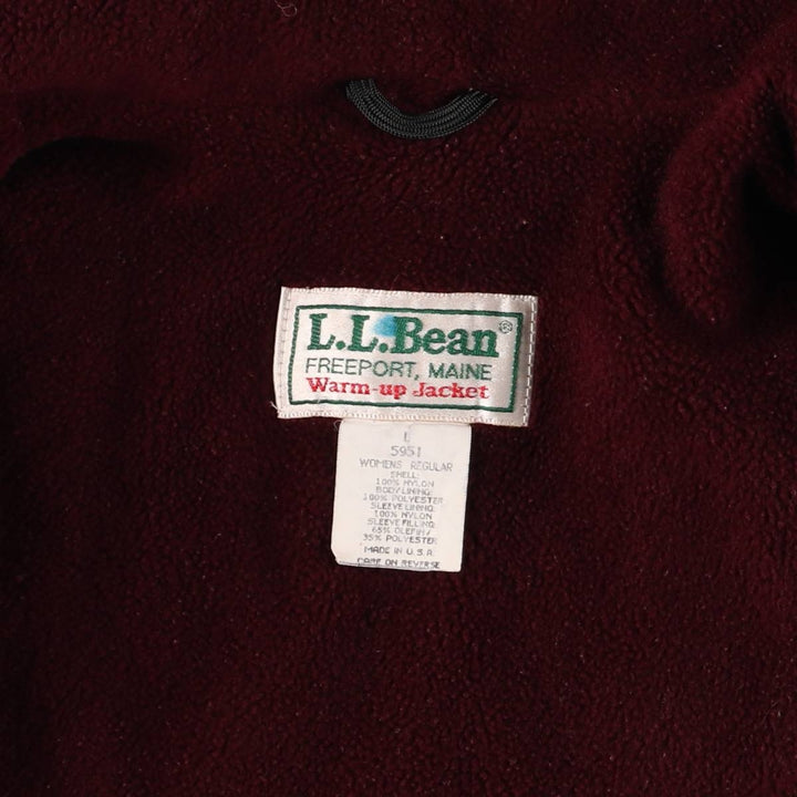 Vintage LL Bean Warm-up Jacket, Women's Size L, Padded Mountain Jacket, Shell Jacket, 80s-90s Nylon navy blue type Vintage Second Hand