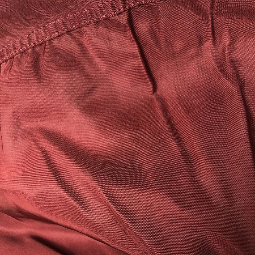 90'S civilian Alpha MA-1 style padded military flight jacket, made in the USA, men's size L, vintage Nylon burgundy type Vintage Second Hand