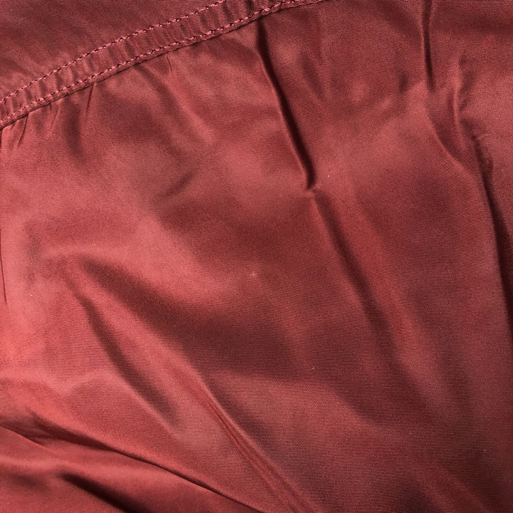 90'S civilian Alpha MA-1 style padded military flight jacket, made in the USA, men's size L, vintage Nylon burgundy type Vintage Second Hand