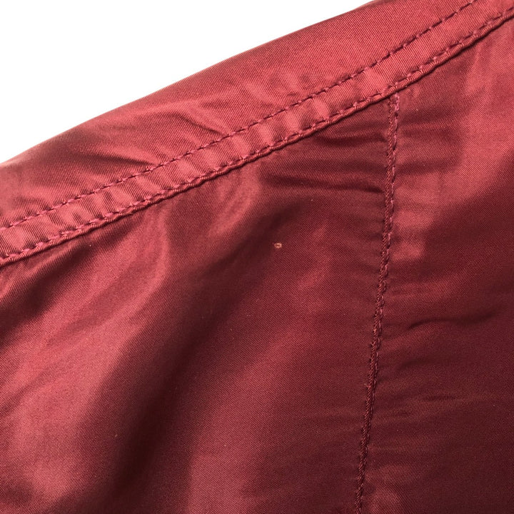 90'S civilian Alpha MA-1 style padded military flight jacket, made in the USA, men's size L, vintage Nylon burgundy type Vintage Second Hand