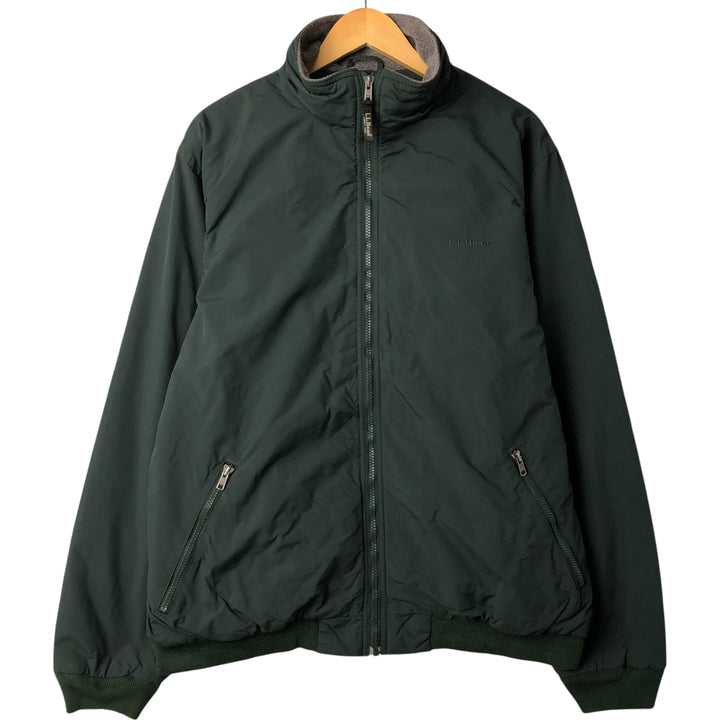 90s-00'S LLBean Padded Puffer Jacket, Men's Size XL Nylon Green type dark green Vintage Second Hand