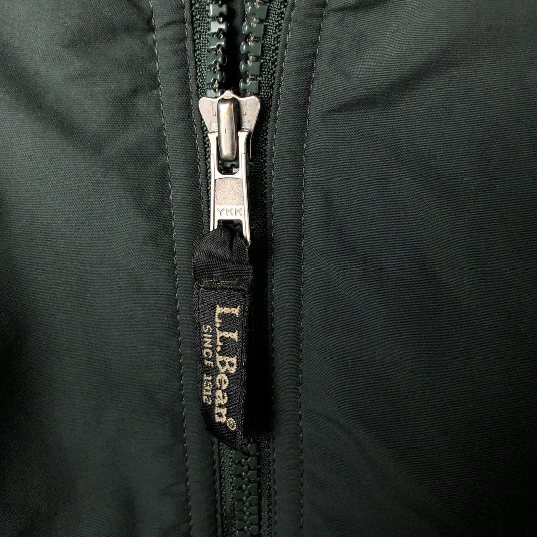 90s-00'S LLBean Padded Puffer Jacket, Men's Size XL Nylon Green type dark green Vintage Second Hand