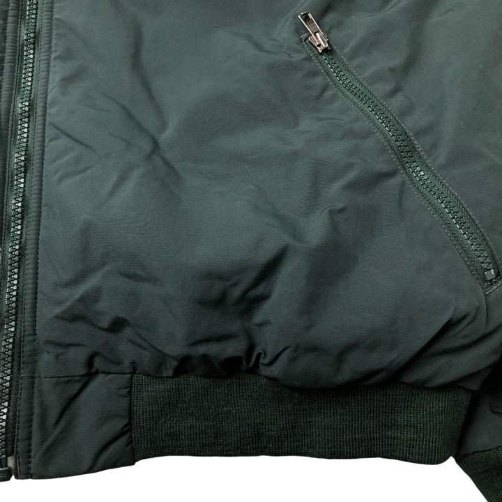 90s-00'S LLBean Padded Puffer Jacket, Men's Size XL Nylon Green type dark green Vintage Second Hand