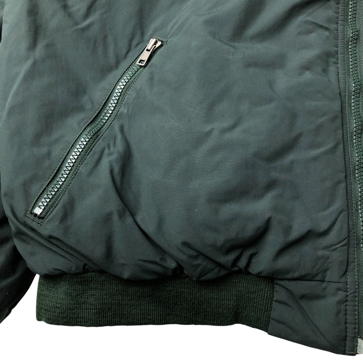 90s-00'S LLBean Padded Puffer Jacket, Men's Size XL Nylon Green type dark green Vintage Second Hand