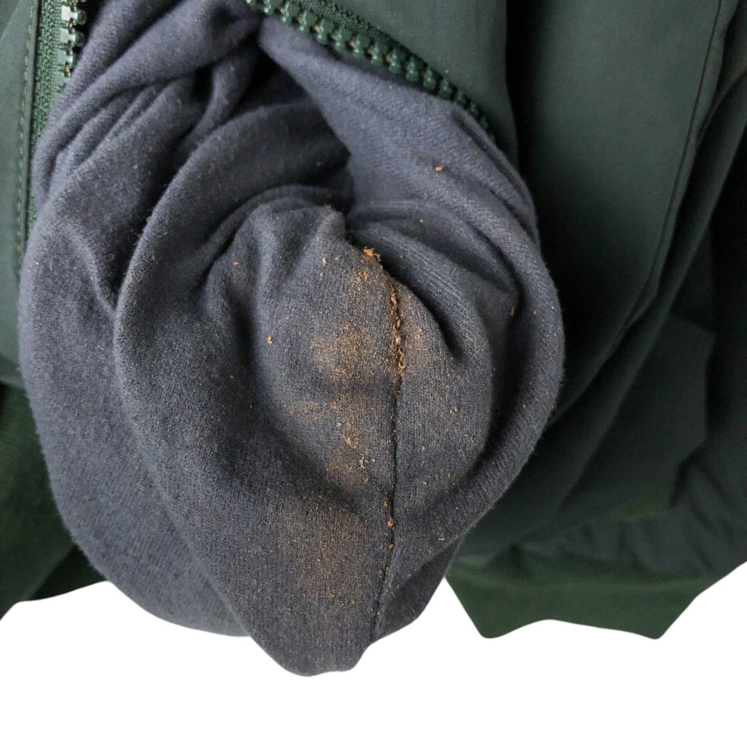 90s-00'S LLBean Padded Puffer Jacket, Men's Size XL Nylon Green type dark green Vintage Second Hand