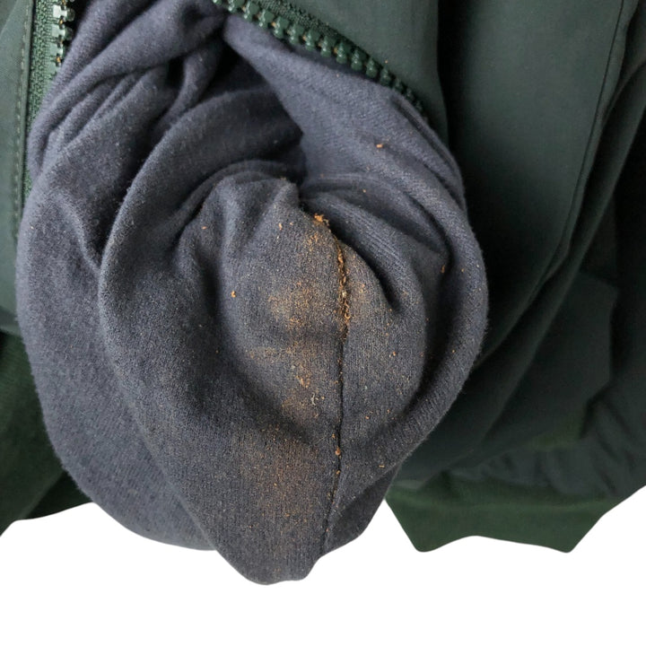 90s-00'S LLBean Padded Puffer Jacket, Men's Size XL Nylon Green type dark green Vintage Second Hand