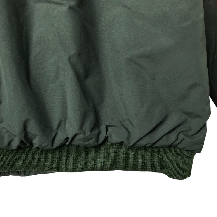 90s-00'S LLBean Padded Puffer Jacket, Men's Size XL Nylon Green type dark green Vintage Second Hand