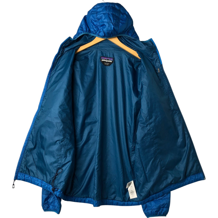 Patagonia Nano Puff Hoody (84222SP17), a padded puffer jacket, size L (men's) polyester Blue type light blue Vintage Second Hand