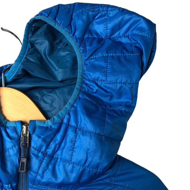 Patagonia Nano Puff Hoody (84222SP17), a padded puffer jacket, size L (men's) polyester Blue type light blue Vintage Second Hand