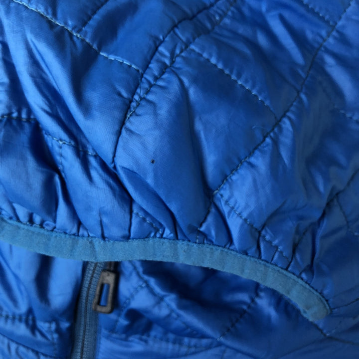 Patagonia Nano Puff Hoody (84222SP17), a padded puffer jacket, size L (men's) polyester Blue type light blue Vintage Second Hand