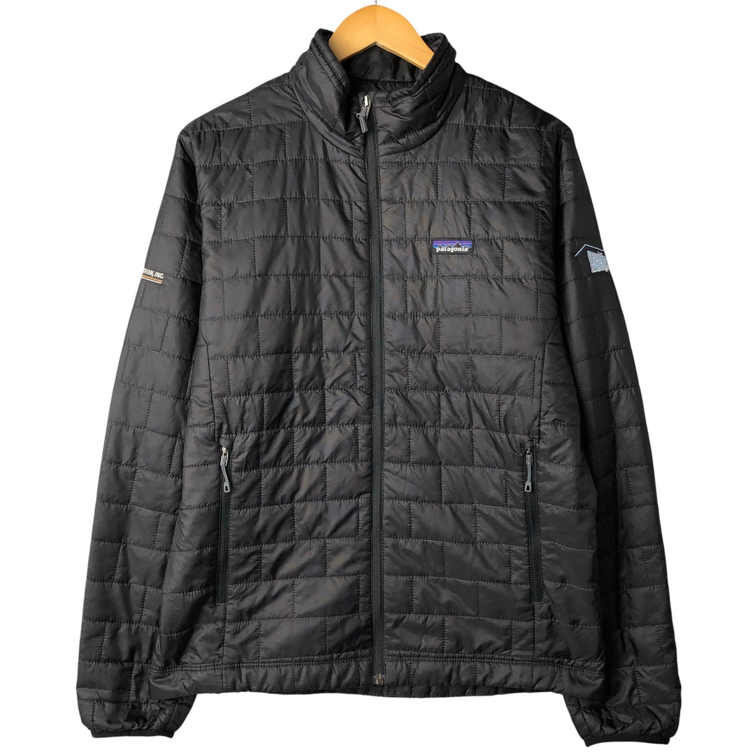 Patagonia Nano Puff Jacket (84212SP18), Men's Medium-sized padded puffer jacket. polyester black type Vintage Second Hand