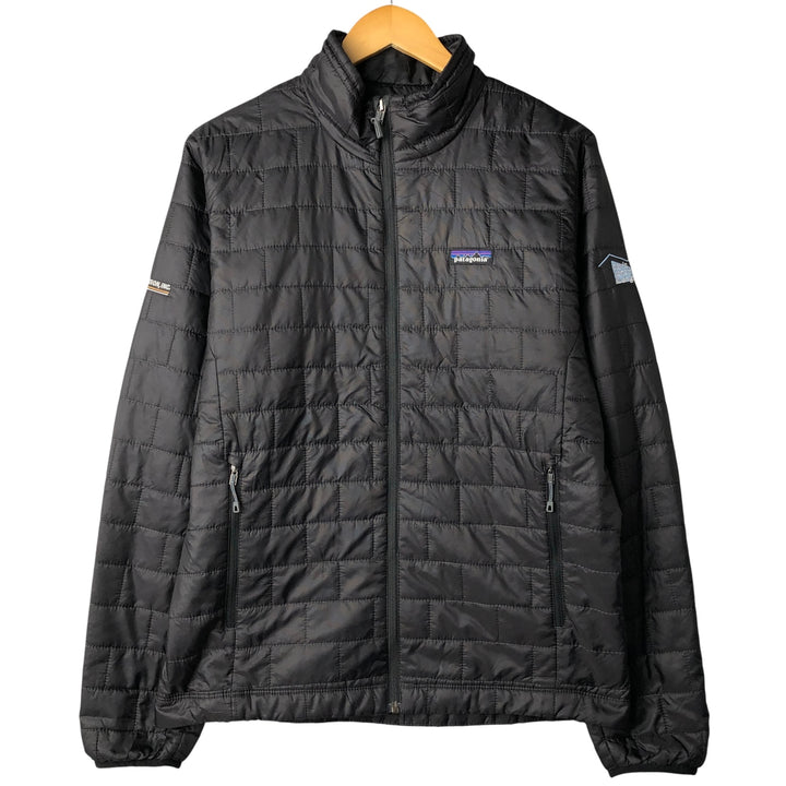 Patagonia Nano Puff Jacket (84212SP18), Men's Medium-sized padded puffer jacket. polyester black type Vintage Second Hand