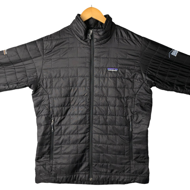 Patagonia Nano Puff Jacket (84212SP18), Men's Medium-sized padded puffer jacket. polyester black type Vintage Second Hand