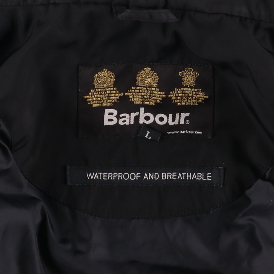 00s~ Barbour MEMORY SAPPER Windbreaker Men's L size polyester black type Vintage Second Hand