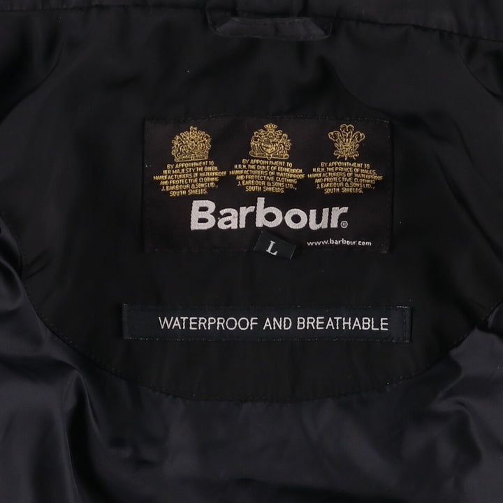 00s~ Barbour MEMORY SAPPER Windbreaker Men's L size polyester black type Vintage Second Hand