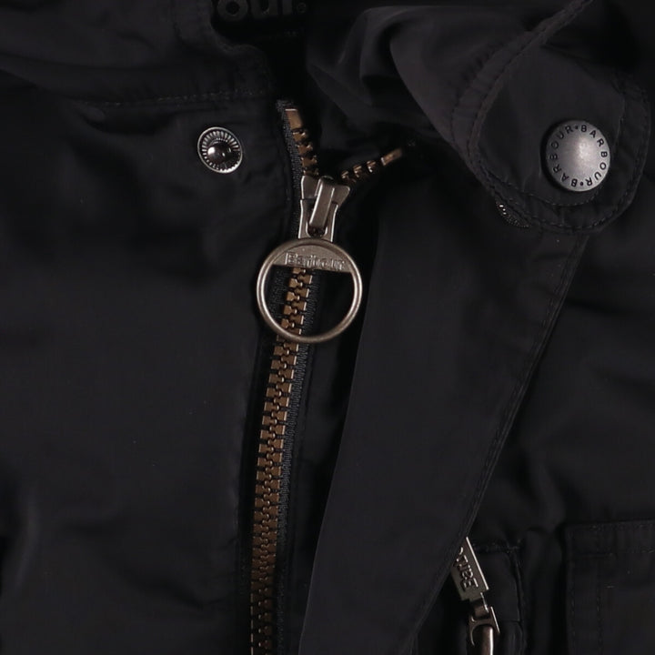 00s~ Barbour MEMORY SAPPER Windbreaker Men's L size polyester black type Vintage Second Hand