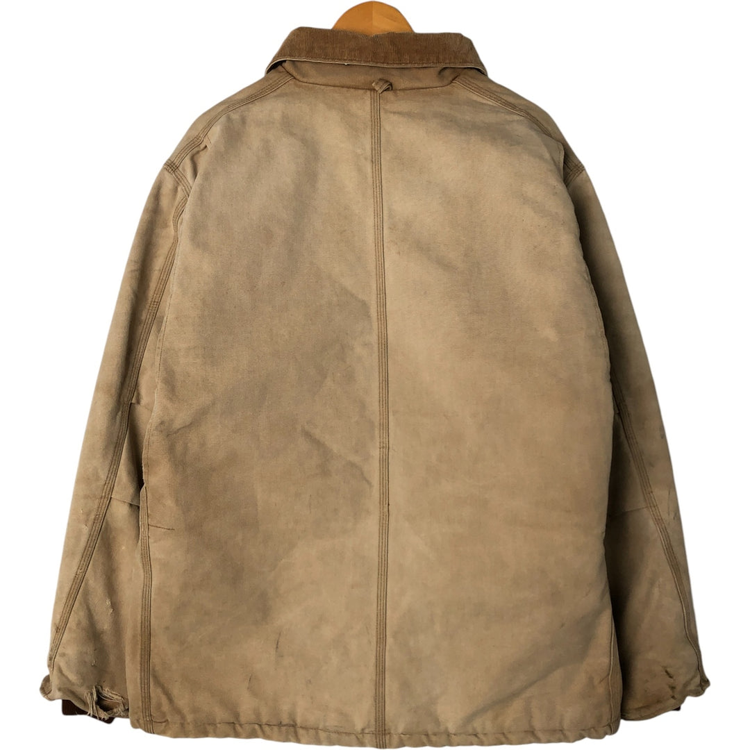 Carhartt Traditional Coat Duck Work Jacket Men's XL unclear Beige type Vintage Second Hand
