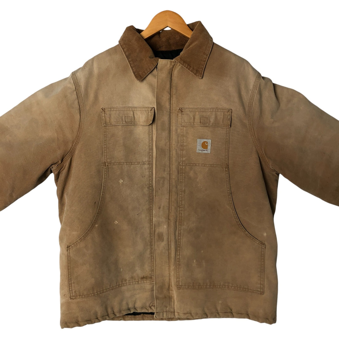 Carhartt Traditional Coat Duck Work Jacket Men's XL unclear Beige type Vintage Second Hand