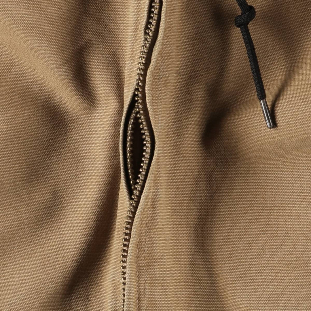 00'S Carhartt Active Jacket Duck Full Zip Hoodie Men's XL cotton beige type brown Vintage Second Hand