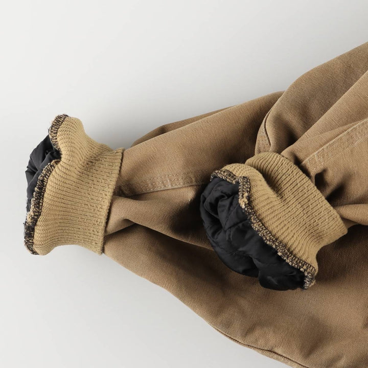00'S Carhartt Active Jacket Duck Full Zip Hoodie Men's XL cotton beige type brown Vintage Second Hand