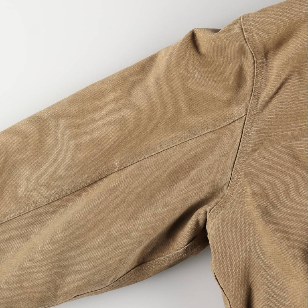 00'S Carhartt Active Jacket Duck Full Zip Hoodie Men's XL cotton beige type brown Vintage Second Hand