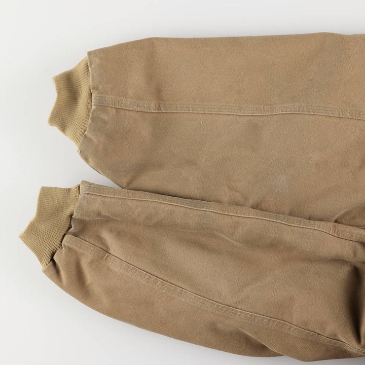 00'S Carhartt Active Jacket Duck Full Zip Hoodie Men's XL cotton beige type brown Vintage Second Hand