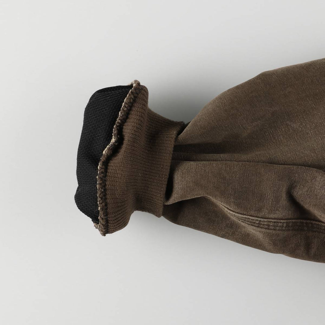00'S Carhartt Active Jacket Duck Full Zip Hoodie Men's XXL cotton brown type Vintage Second Hand