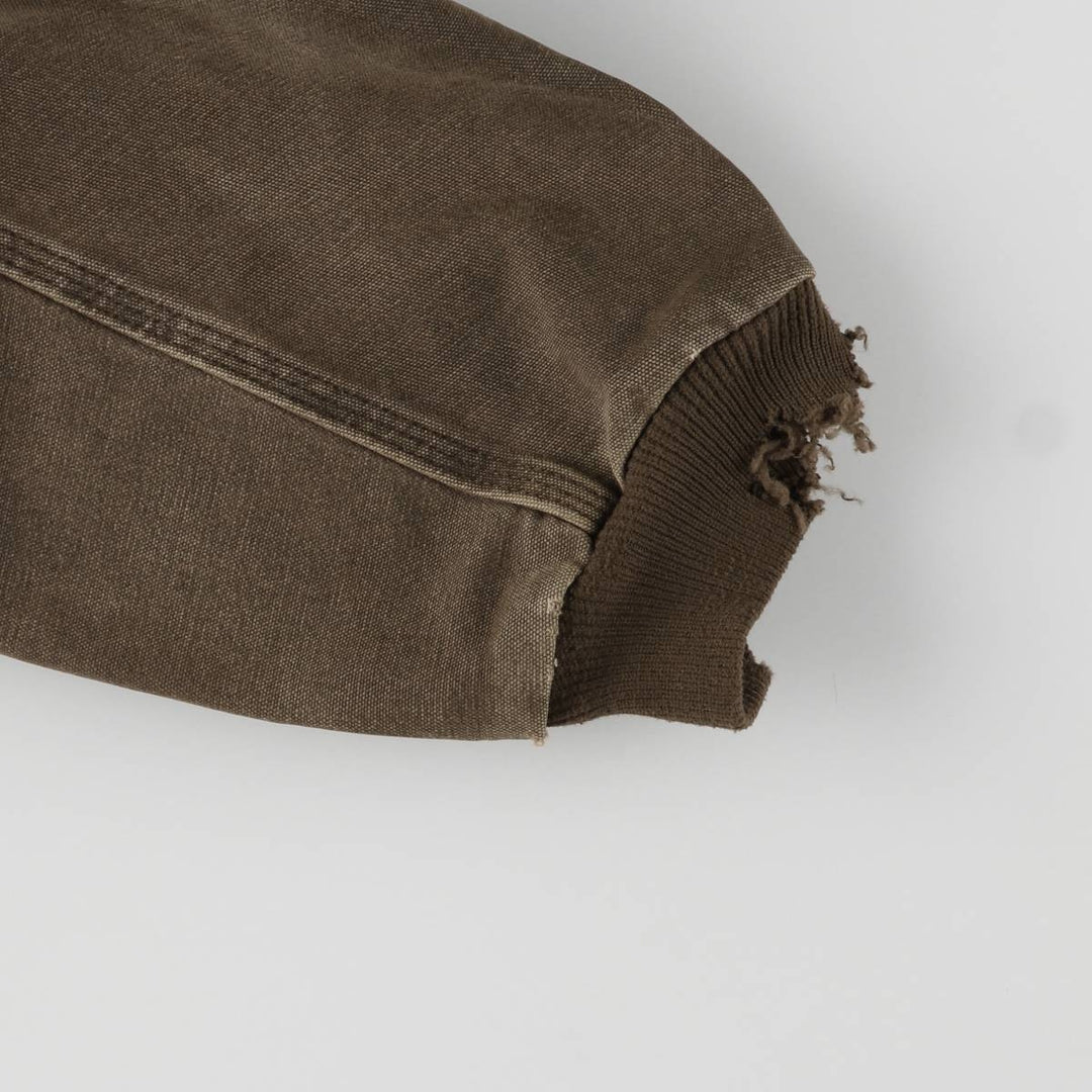 00'S Carhartt Active Jacket Duck Full Zip Hoodie Men's XXL cotton brown type Vintage Second Hand