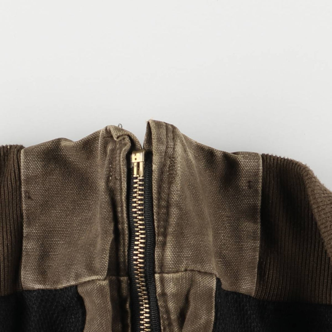 00'S Carhartt Active Jacket Duck Full Zip Hoodie Men's XXL cotton brown type Vintage Second Hand