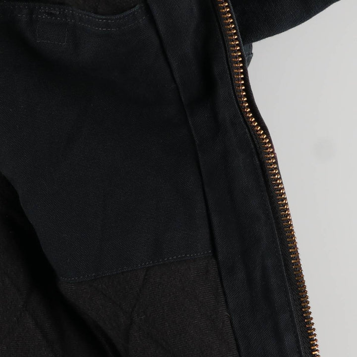 00'S Carhartt Active Jacket Duck Full Zip Hoodie Men's XXL cotton black type Vintage Second Hand