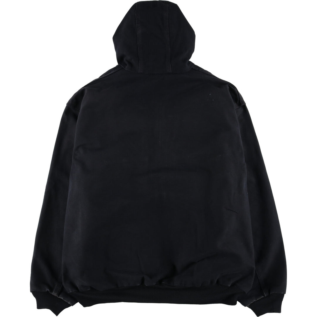 Big size Carhartt Active Jacket Duck Full Zip Parka Made in USA Men's XXXL equivalent cotton black type Vintage Second Hand